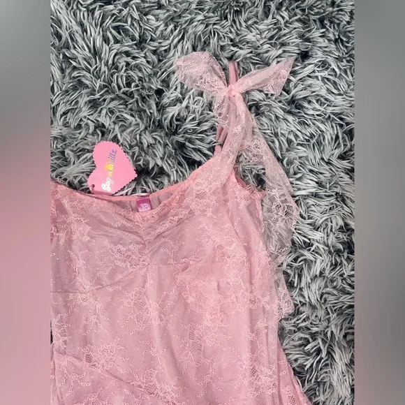 Sugar Thrillz Pink Jellyfish lace babydoll Dress - Picture 4 of 9